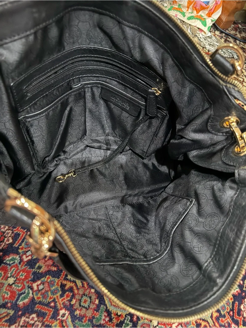 Michael Michael Kors Stanthorpe Large Satchel in Black! Preowned!!